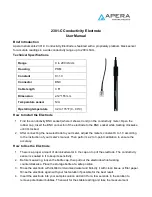 Preview for 1 page of Apera 201DJ-C User Manual