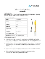 Preview for 1 page of Apera 2401-C User Manual