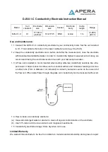 Apera DJS-0.1-C Instruction Manual preview