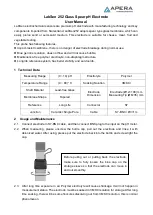 Apera LabSen 252 User Manual preview