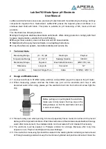 Apera LabSen762 User Manual preview