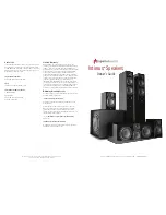 Aperion Audio Intimus 4T Owner'S Manual preview