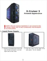 Предварительный просмотр 3 страницы Apevia X-Cruiser User Manual