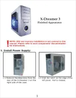 Предварительный просмотр 3 страницы Apevia X-Dreamer User Manual