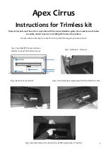 Apex Cirrus Trimless kit Instructions Manual preview