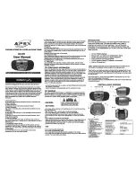 Apex Digital AB 205 User Manual preview