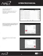 Preview for 17 page of Apex Digital APXBASE Operating Manual