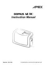 Preview for 1 page of Apex Digital Domus Auto Instruction Manual