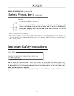 Preview for 3 page of Apex Digital GT2015DV Operation Manual