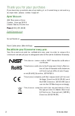 Предварительный просмотр 2 страницы Apex Digital MASS FLOW METER Operating Manual