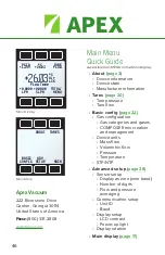 Предварительный просмотр 46 страницы Apex Digital MASS FLOW METER Operating Manual