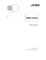 Apex Digital Mini-Plus Manual preview
