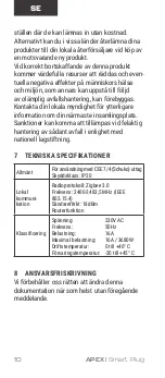 Предварительный просмотр 10 страницы Apex Digital Smart Plug User Manual