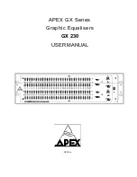 Apex N.V. GX 230 User Manual preview