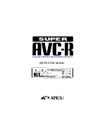 Preview for 1 page of APEXi Super AVC-R Instruction Manual