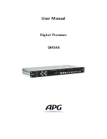 Preview for 1 page of APG DMS48 User Manual