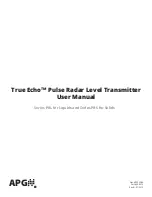 APG True Echo PRL Series User Manual предпросмотр