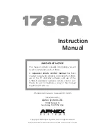 Preview for 1 page of Aphex 1788A Instruction Manual