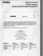 Aphex 9000PS Specification Sheet предпросмотр