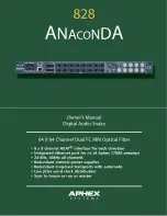 Предварительный просмотр 1 страницы Aphex Anaconda Owner'S Manual