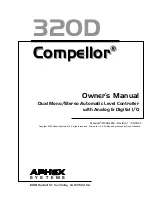 Preview for 1 page of Aphex Compellor 320D Owner'S Manual