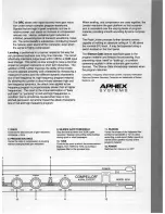 Preview for 3 page of Aphex Compellor Aural Exciter 323A Features & Specifications