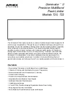 Aphex Dominator II 720 Product Manual preview