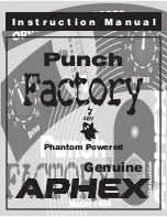 Aphex Punch Factory 1404 Instruction Manual предпросмотр