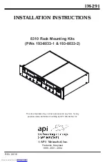 Preview for 1 page of API 8310 Installation Instructions Manual