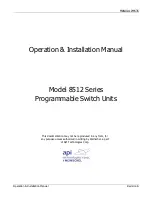 Preview for 1 page of API 8512 Series Operation & Installation Manual