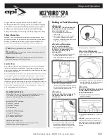 Preview for 1 page of API KOZYBIRD SPA K570-01 Setup And Operation