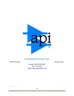 Preview for 103 page of API Legacy AXS Operator'S Manual