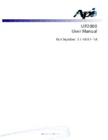 API UP2000 User Manual preview