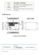 Предварительный просмотр 7 страницы Aplex ACS-2160 User Manual