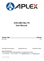 Preview for 1 page of Aplex ACS-2695 User Manual