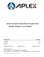 Aplex ADP-1120 User Manual предпросмотр