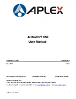 Preview for 2 page of Aplex AHM-6077 User Manual