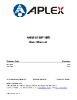 Aplex AHM-6156P User Manual preview