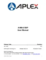 Aplex AHM-6159P User Manual preview