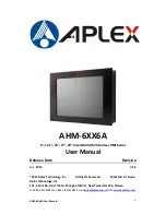 Aplex AHM-6XX6A User Manual preview