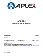 Aplex APC-3228 User Manual предпросмотр