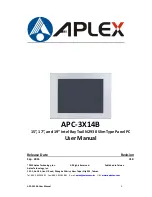 Aplex APC-3514B User Manual предпросмотр