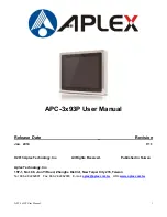 Preview for 1 page of Aplex APC-3x93P Series User Manual