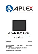 Preview for 1 page of Aplex ARCDIS-1 (P/G) Series User Manual