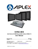 Предварительный просмотр 1 страницы Aplex VIPAC-8 Series User Manual