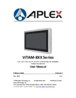 Предварительный просмотр 1 страницы Aplex ViTAM-8 Series User Manual