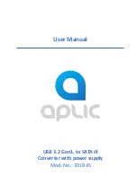 Предварительный просмотр 1 страницы APLIC 301845 User Manual