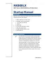 Aplica NX800LX Startup Manual предпросмотр