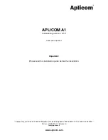 APLICOM A1 Installation Manual preview