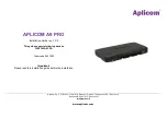 Preview for 1 page of APLICOM A9 PRO Installation Manual